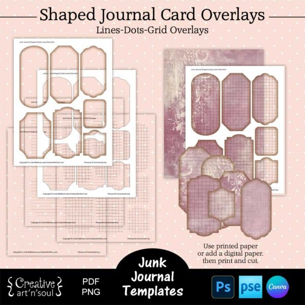 Printable Junk Journal Card Templates