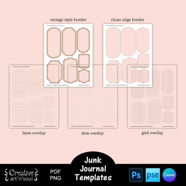 Printable Junk Journal Card Templates