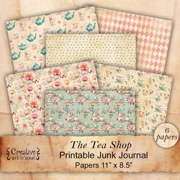 Printable Junk Journal Papers
