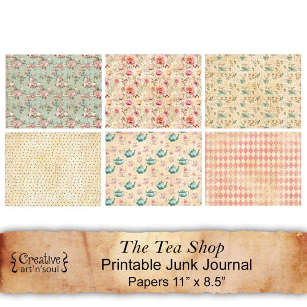 Printable Junk Journal Papers