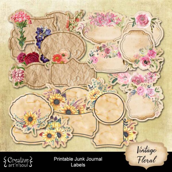 Printable Junk Journal Labels