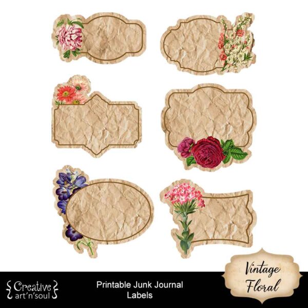 Printable Junk Journal Labels