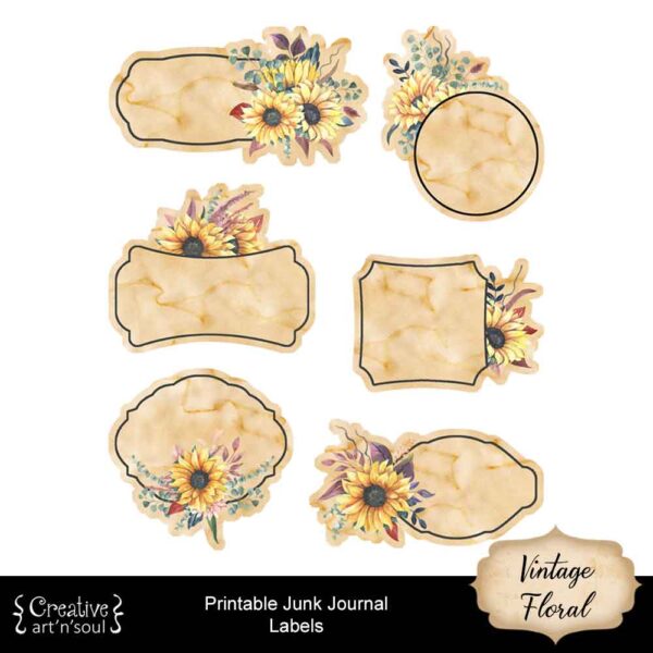 Printable Junk Journal Labels