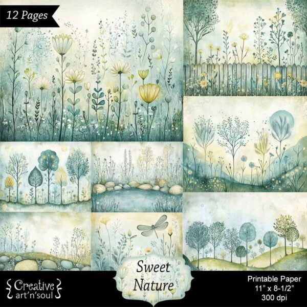 Printable Junk Journal Paper