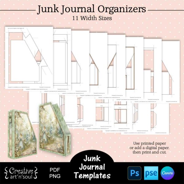 Printable Junk Journal Organizer Templates