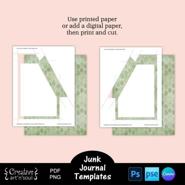 Printable Junk Journal Organizer Templates