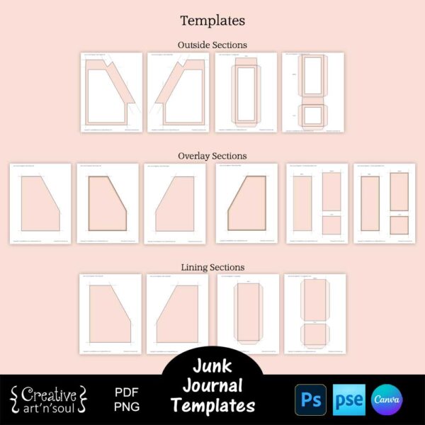 Printable Junk Journal Organizer Templates