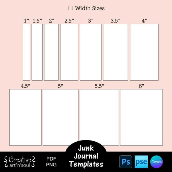Printable Junk Journal Organizer Templates