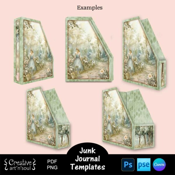 Printable Junk Journal Organizer Templates