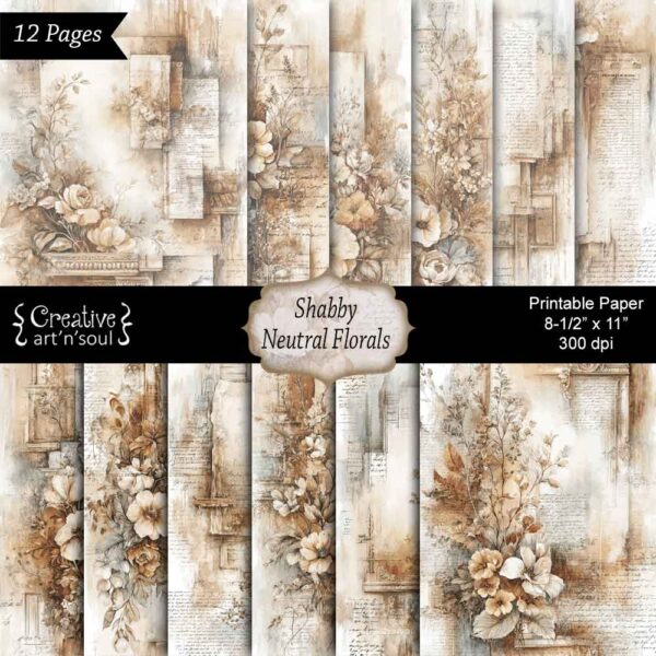 Printable Junk Journal Papers