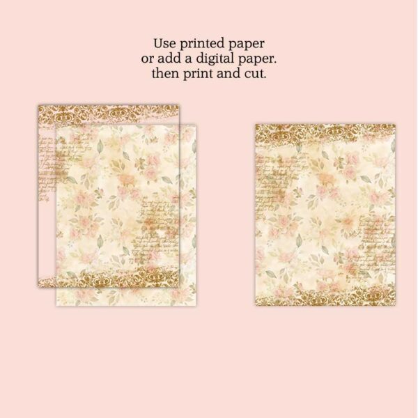 Printable Tall and Skinny Junk Journal Templates Bundle