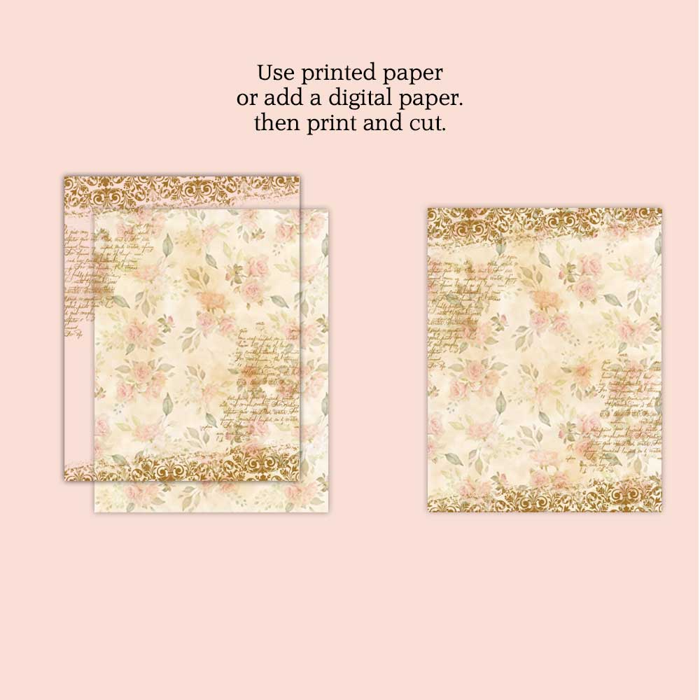 Printable Tall and Skinny Junk Journal Templates Bundle Printable Tall and Skinny Junk Journal Templates Bundle
