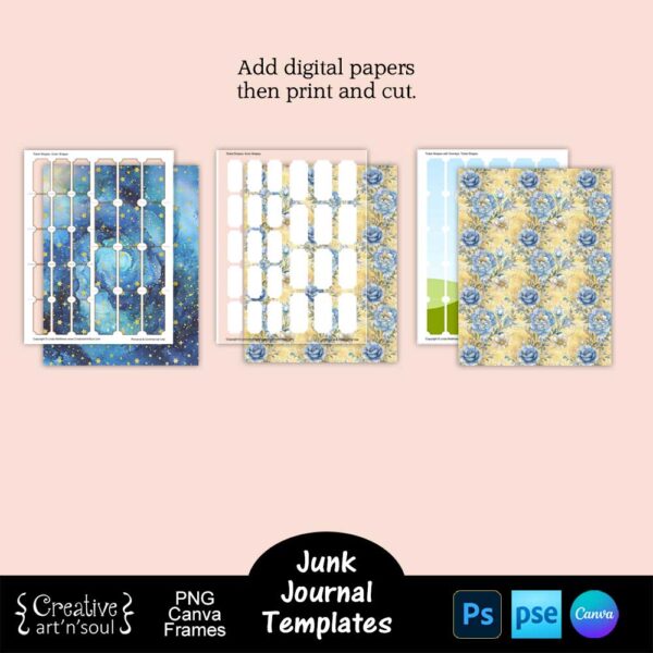 Printable Junk Journal Ticket Embellishment Templates