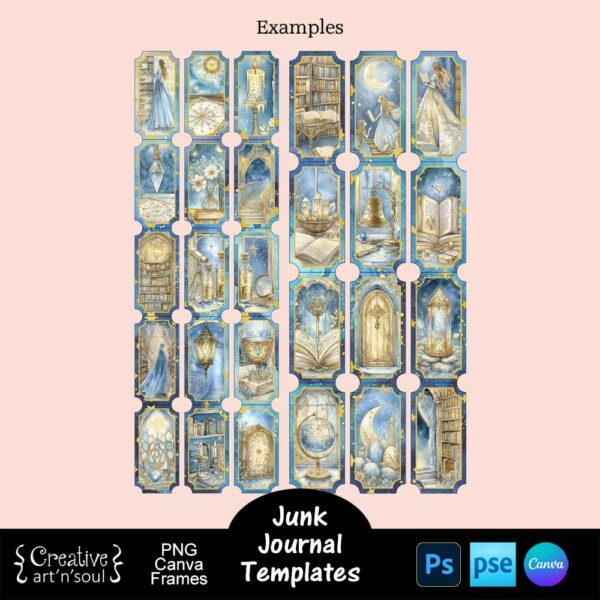 Printable Junk Journal Ticket Embellishment Templates