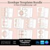 Printable Junk Journal Envelope Templates Bundle