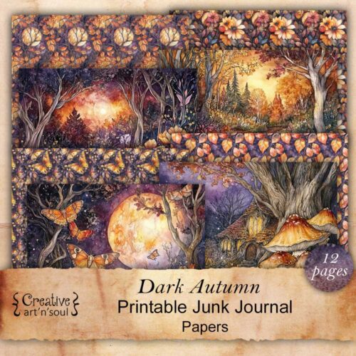 Printable Junk Journal Papers