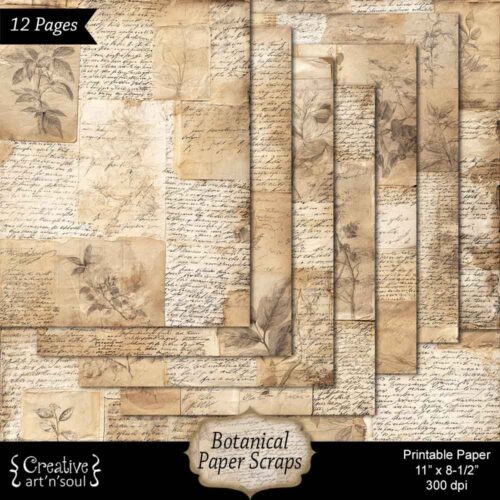 Printable Junk Journal Papers