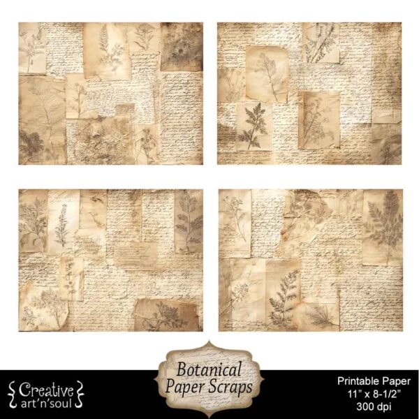 Printable Junk Journal Papers