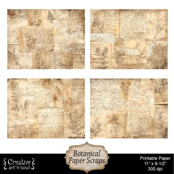 Printable Junk Journal Papers
