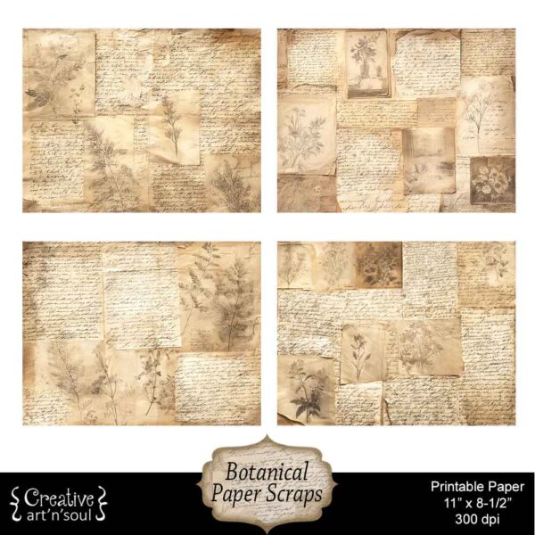 Printable Junk Journal Papers