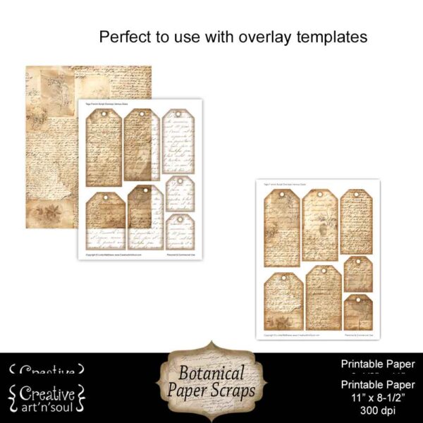 Printable Junk Journal Papers