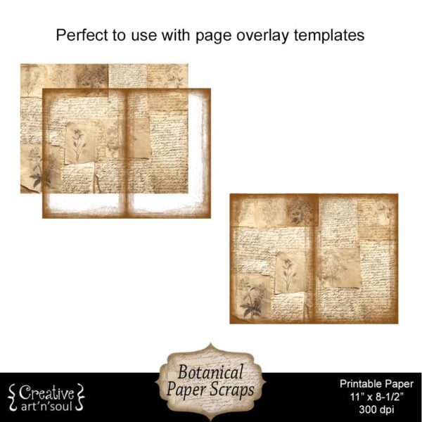 Printable Junk Journal Papers