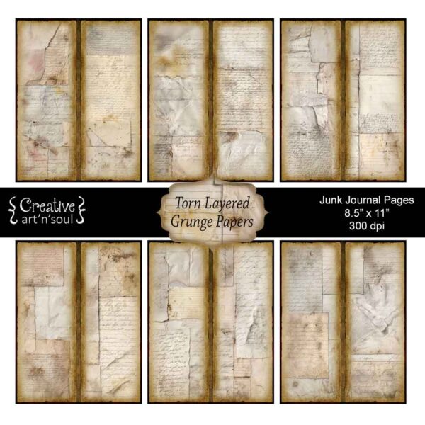 Printable Junk Journal Pages