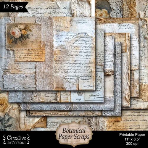 Printable Junk Journal Papers