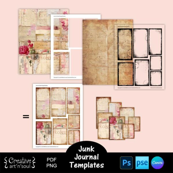 Printable Junk Journal Card Templates