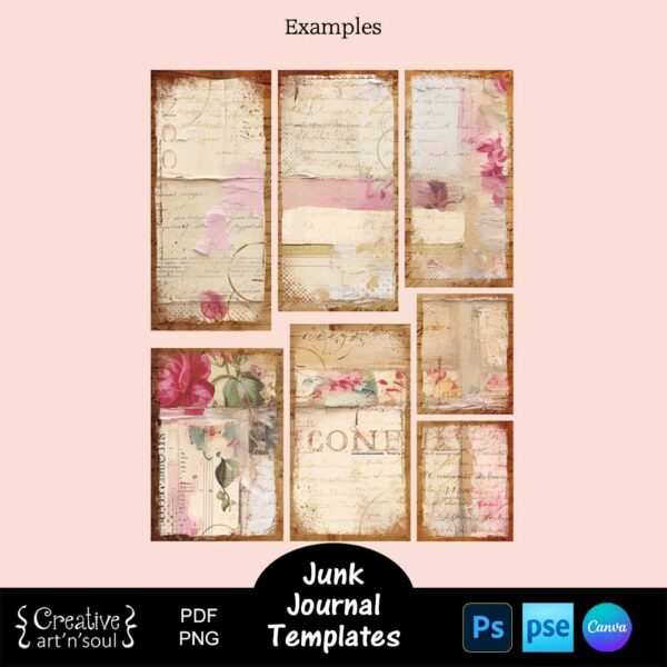Printable Junk Journal Card Templates