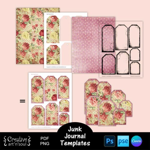 Printable Junk Journal Tag Templates
