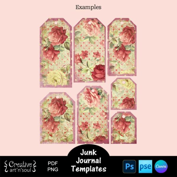 Printable Junk Journal Tag Templates