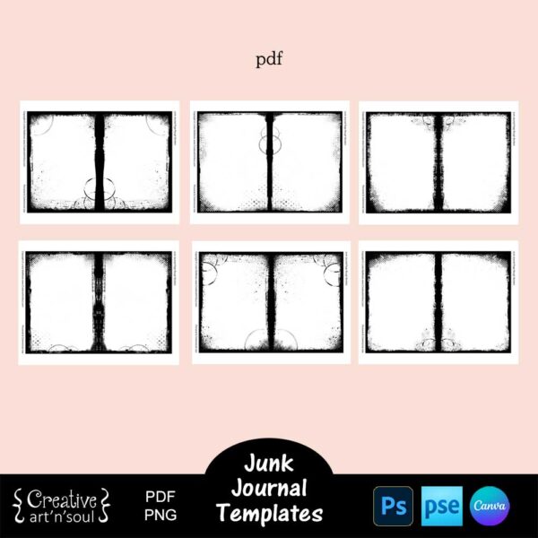 Printable Junk Journal Page Templates