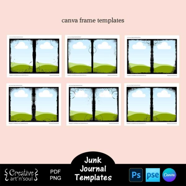 Printable Junk Journal Page Templates