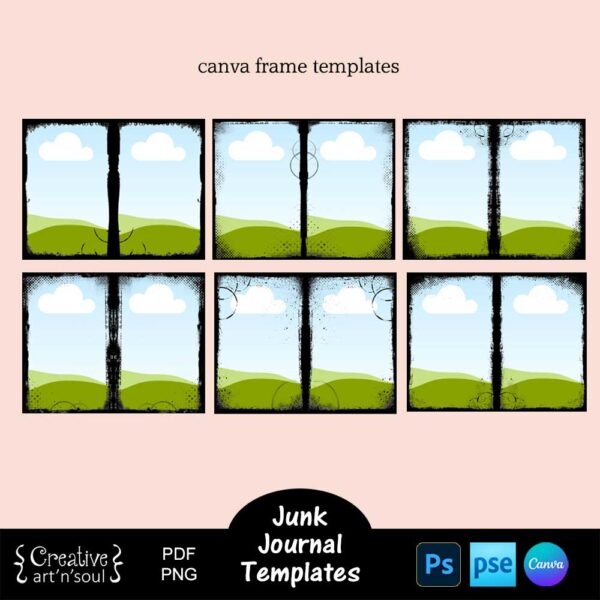 Printable Junk Journal Page Templates