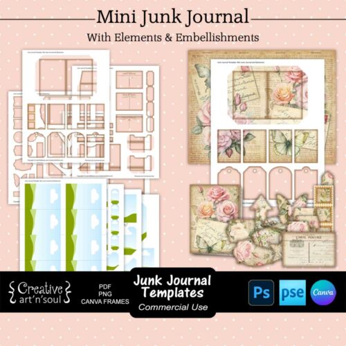 Printable Mini Junk Journal Templates