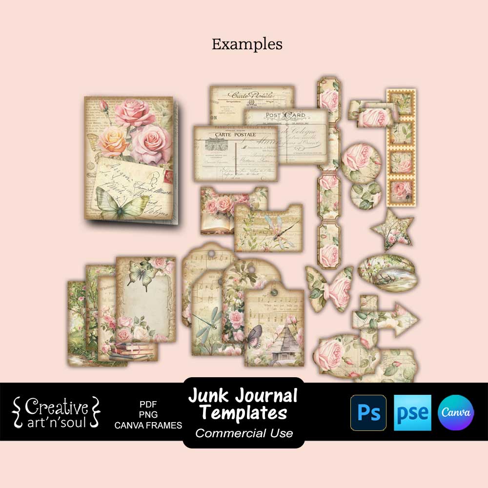 Printable Mini Junk Journal Templates Printable Mini Junk Journal Templates