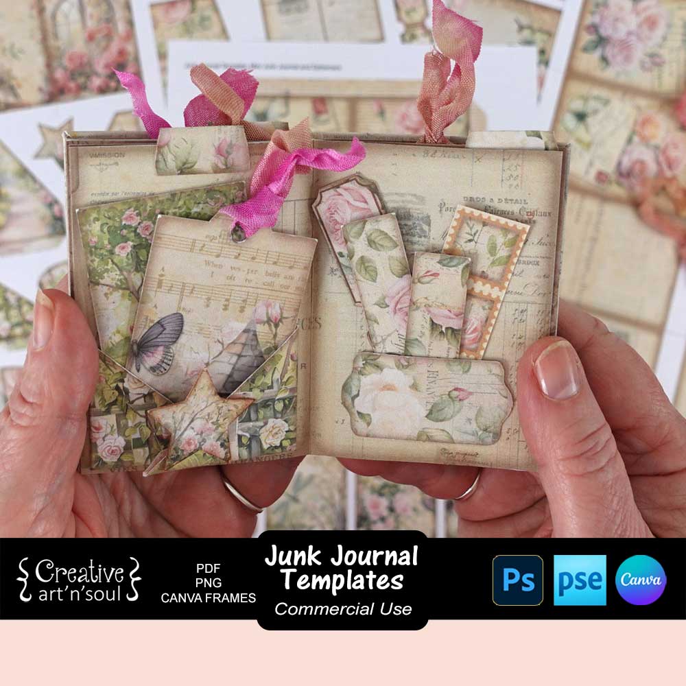 Printable Mini Junk Journal Templates Printable Mini Junk Journal Templates