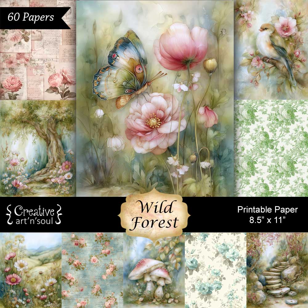 Printable Junk Journal Papers Printable Junk Journal Papers