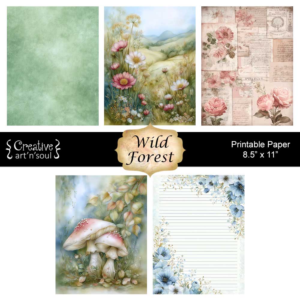 Printable Junk Journal Papers Printable Junk Journal Papers