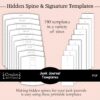 Junk Journal Hidden Spine and Signature Hole Templates