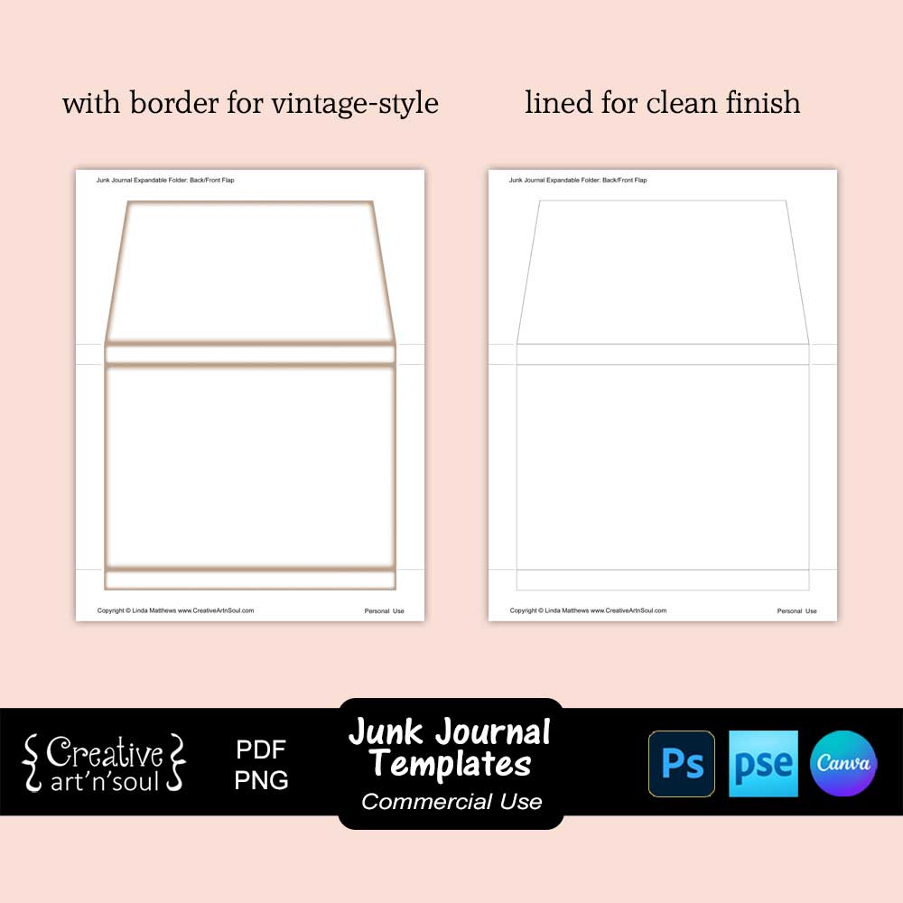 Junk Journal Templates, Expandable Folder and Dividers Junk Journal Templates, Expandable Folder and Dividers