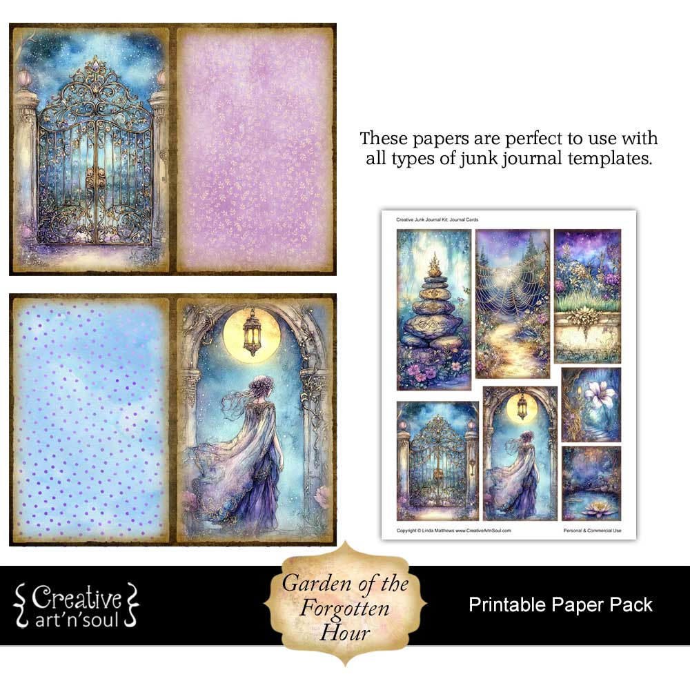 Printable Junk Journal Papers Printable Junk Journal Papers