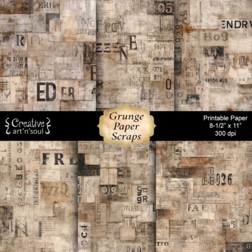 Printable Junk Journal Papers