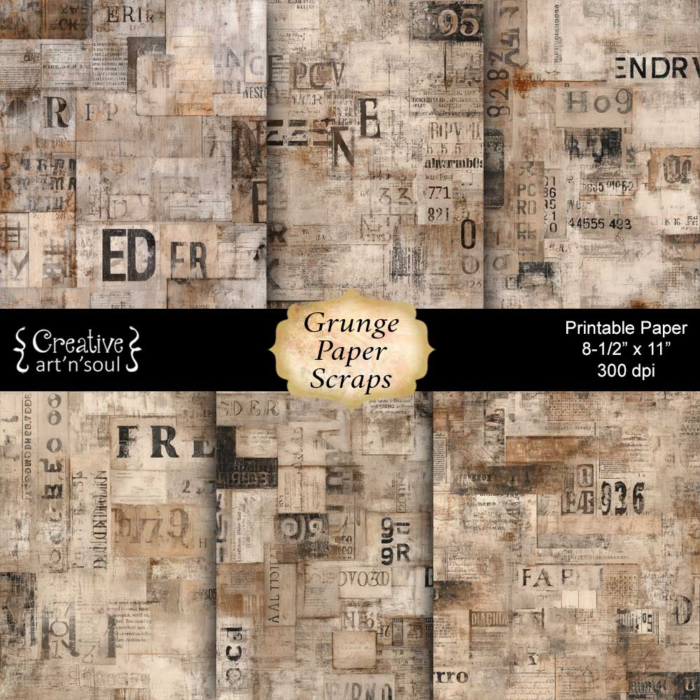 Printable Junk Journal Papers Printable Junk Journal Papers