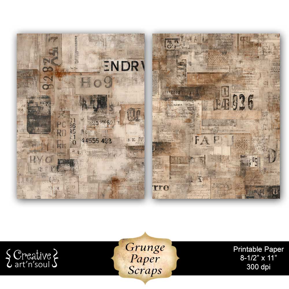 Printable Junk Journal Papers Printable Junk Journal Papers