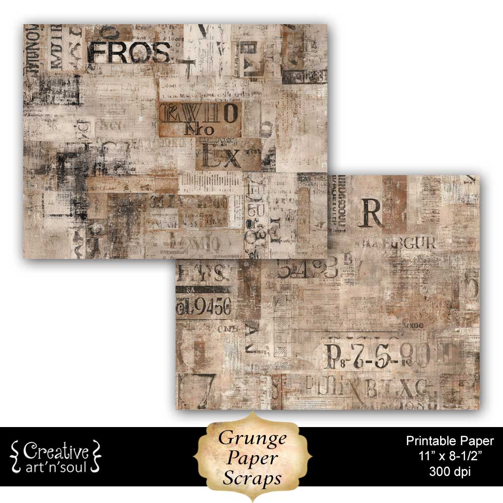 Printable Junk Journal Papers Printable Junk Journal Papers