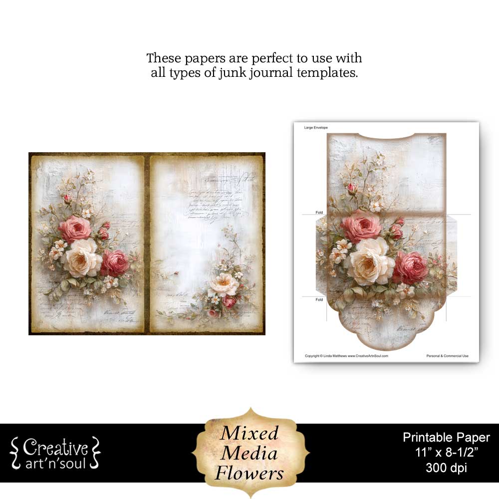 Printable Junk Journal Papers Printable Junk Journal Papers