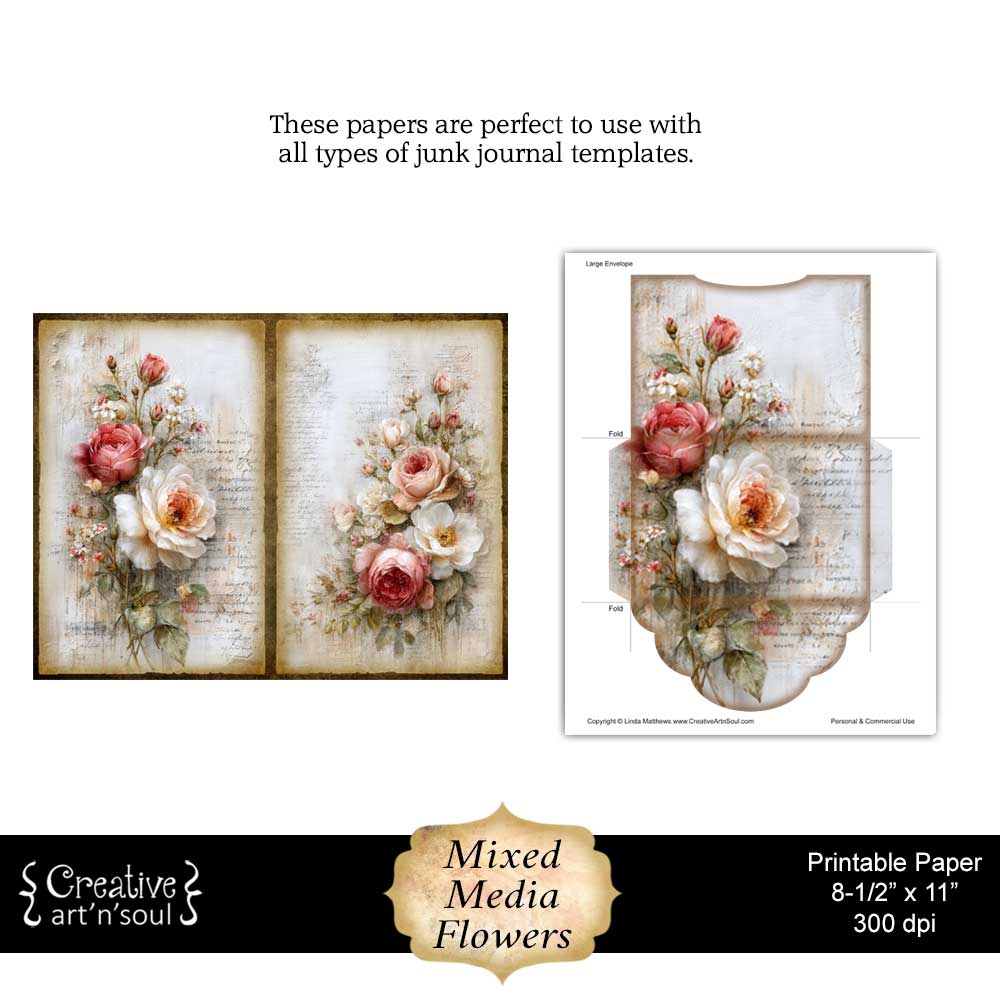 Printable Junk Journal Papers Printable Junk Journal Papers