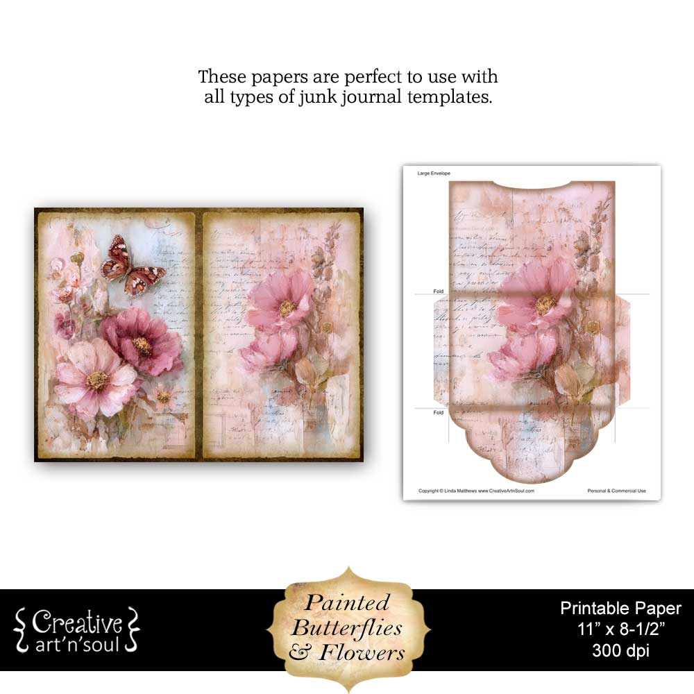 Printable Junk Journal Papers Printable Junk Journal Papers